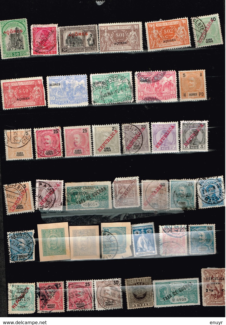 Colonies Portugaises Anciens Timbres à Identifier - Collections (sans Albums)