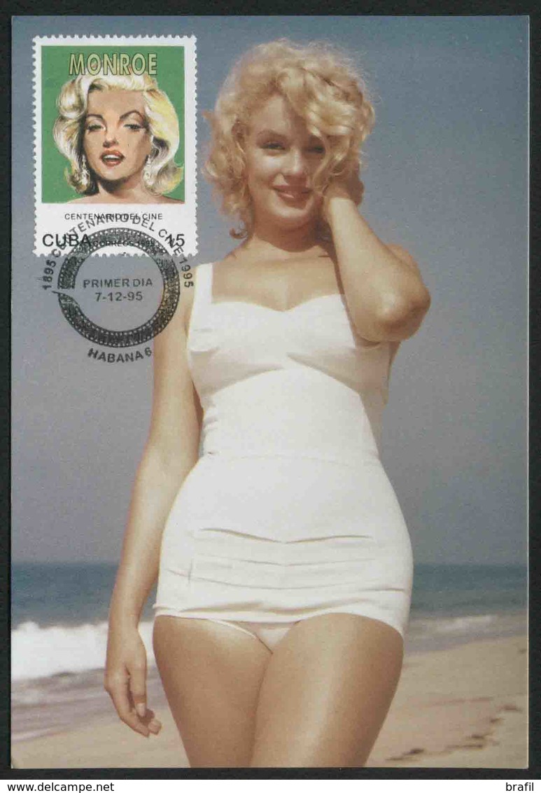 1995 Marilyn Monroe, Cartolina Maximum Cuba - Attori