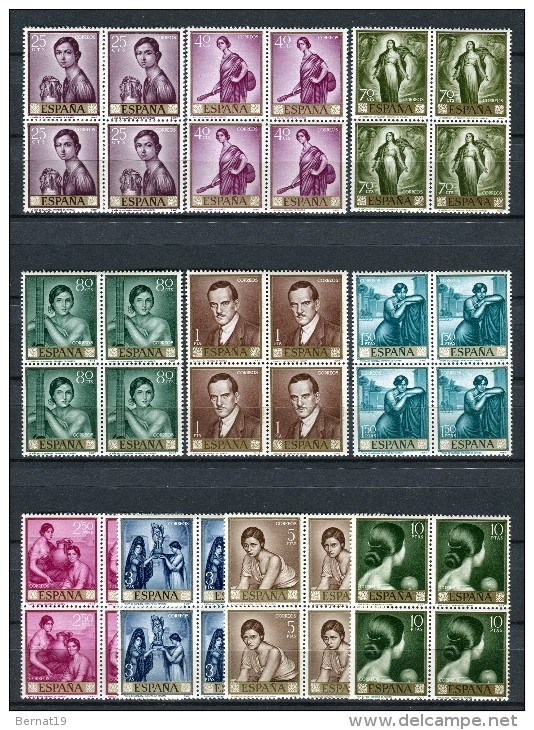 España 1965. Edifil 1657-66 X 4 ** MNH. - Ungebraucht