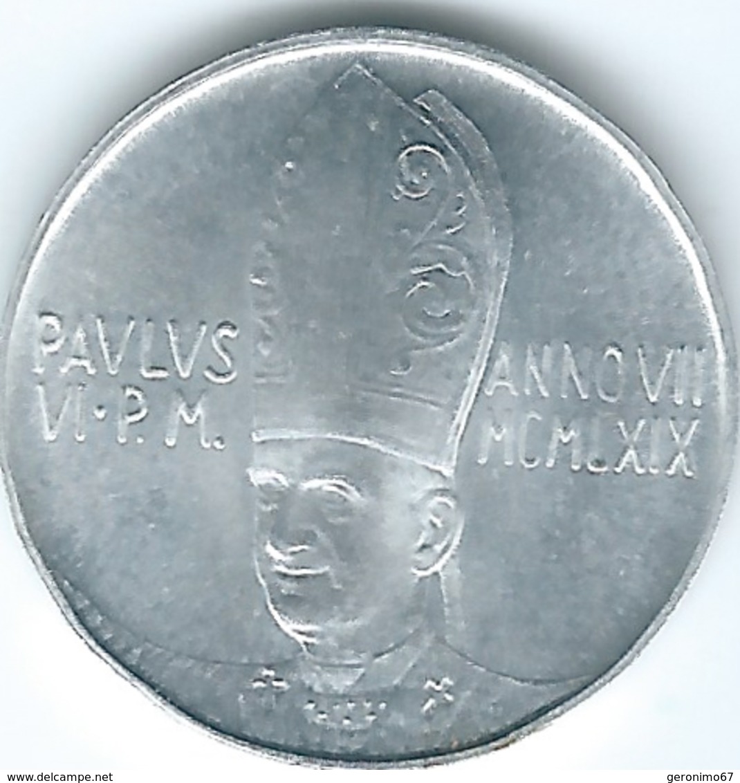 Vatican City - Paul VI - 1969 - 5 Lire - KM110 - Vatican