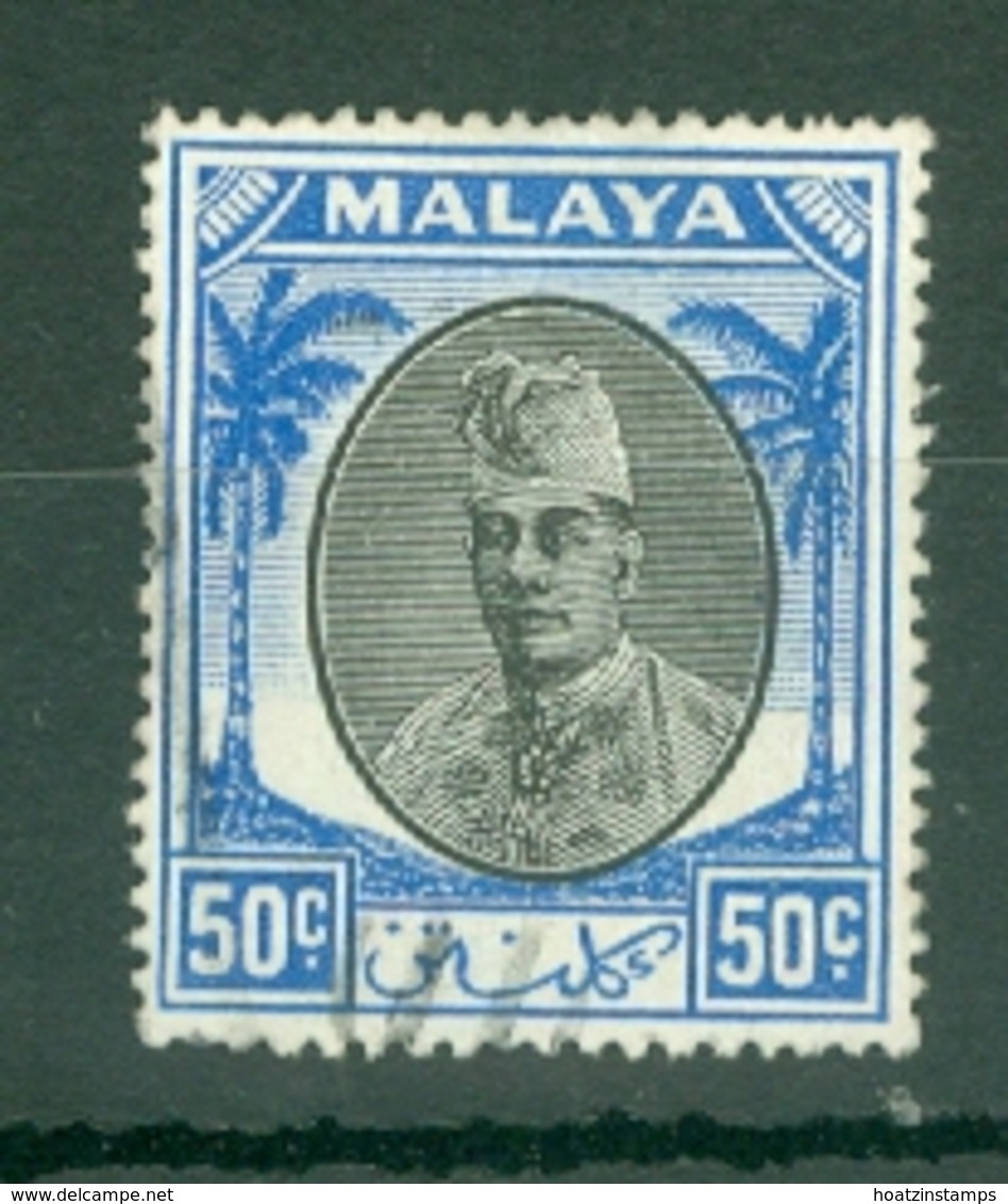 Malaya - Kelantan: 1951/55   Sultan Ibrahim    SG78    50c    Used - Kelantan