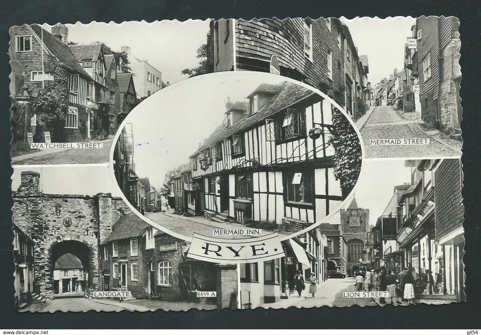 RYE - Watchbell Street , Mermaid Street , Mermaid Inn, Landgate , Lion Street  -  Mbj 103 - Rye