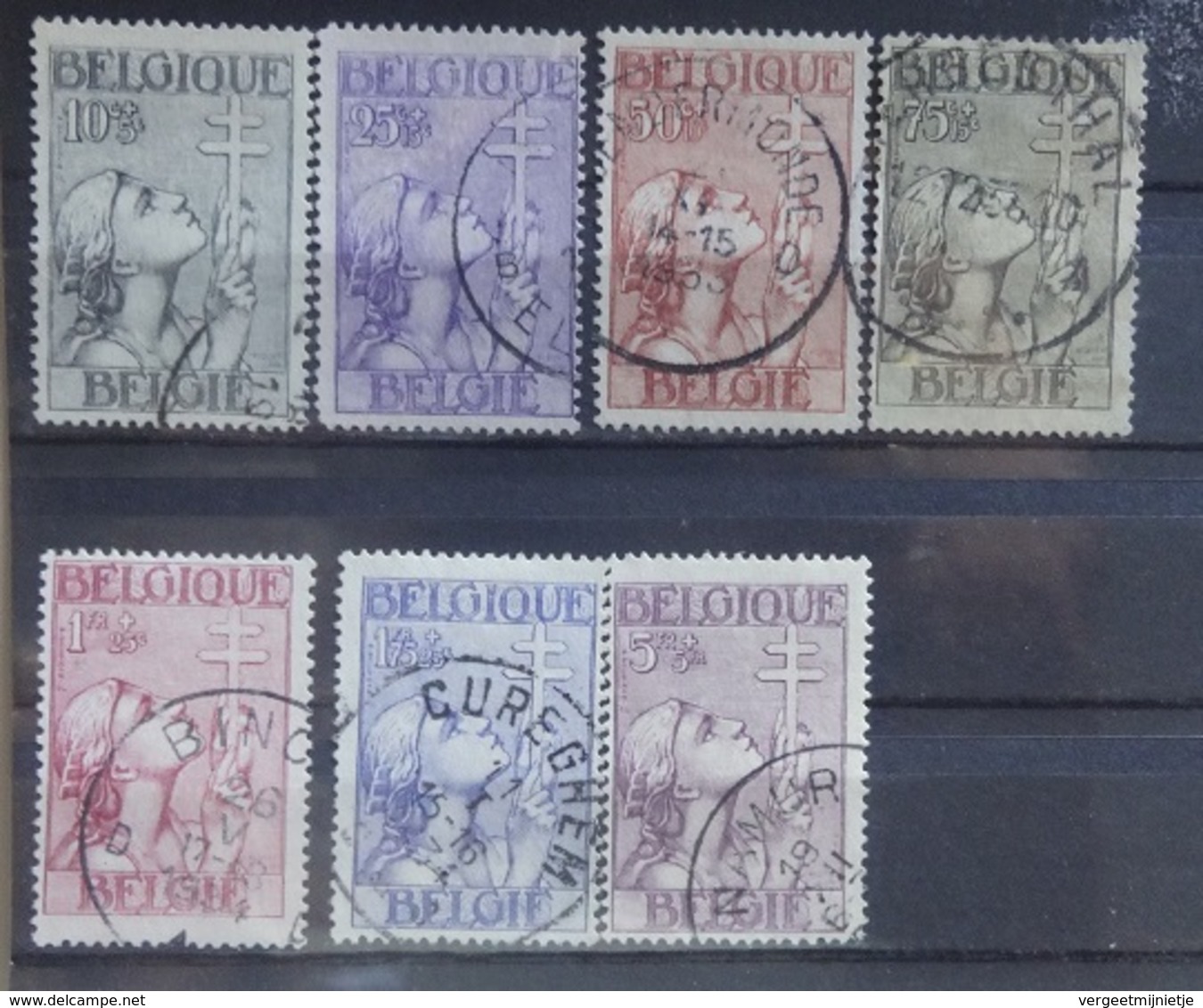 BELGIE  1933     Nr. 377 - 383     Gestempeld    CW 210,00 - Used Stamps