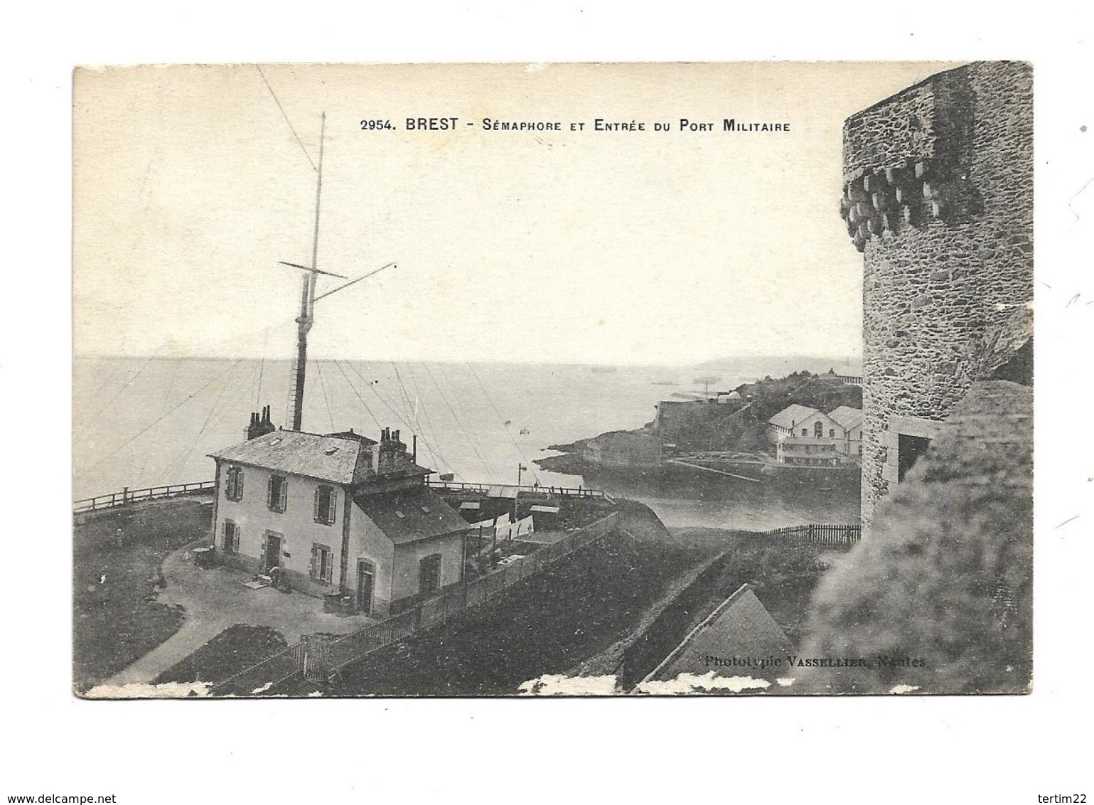 CPMJ1553 BREST SEMAPHORE ET ENTREE DU PORT MILITAIRE - Brest