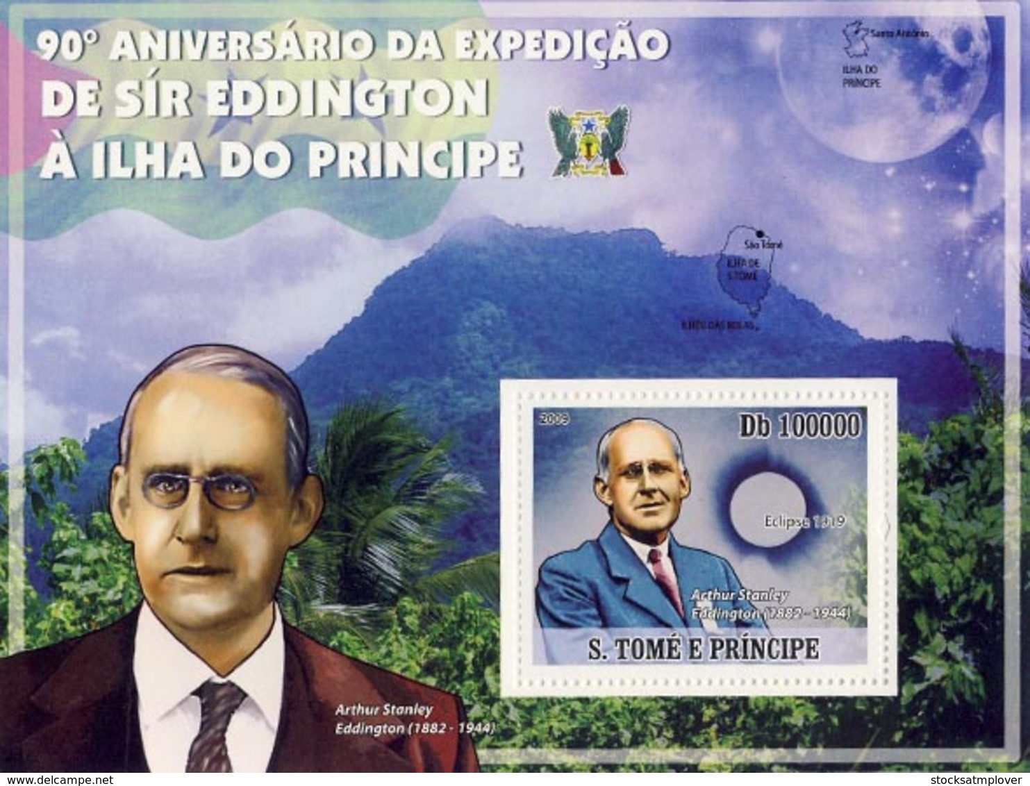 Sao Tome 2009 Sir Arthur Stanley Eddington –expeditions Of SaoTome & Principe Island,eclipse - Sao Tomé Y Príncipe