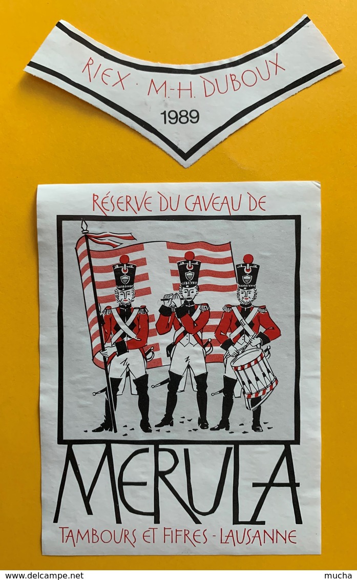 11047 - Réserve Du Caveau De Merula 1989 Riex Tambours Et Fifres Lausanne Suisse - Musik