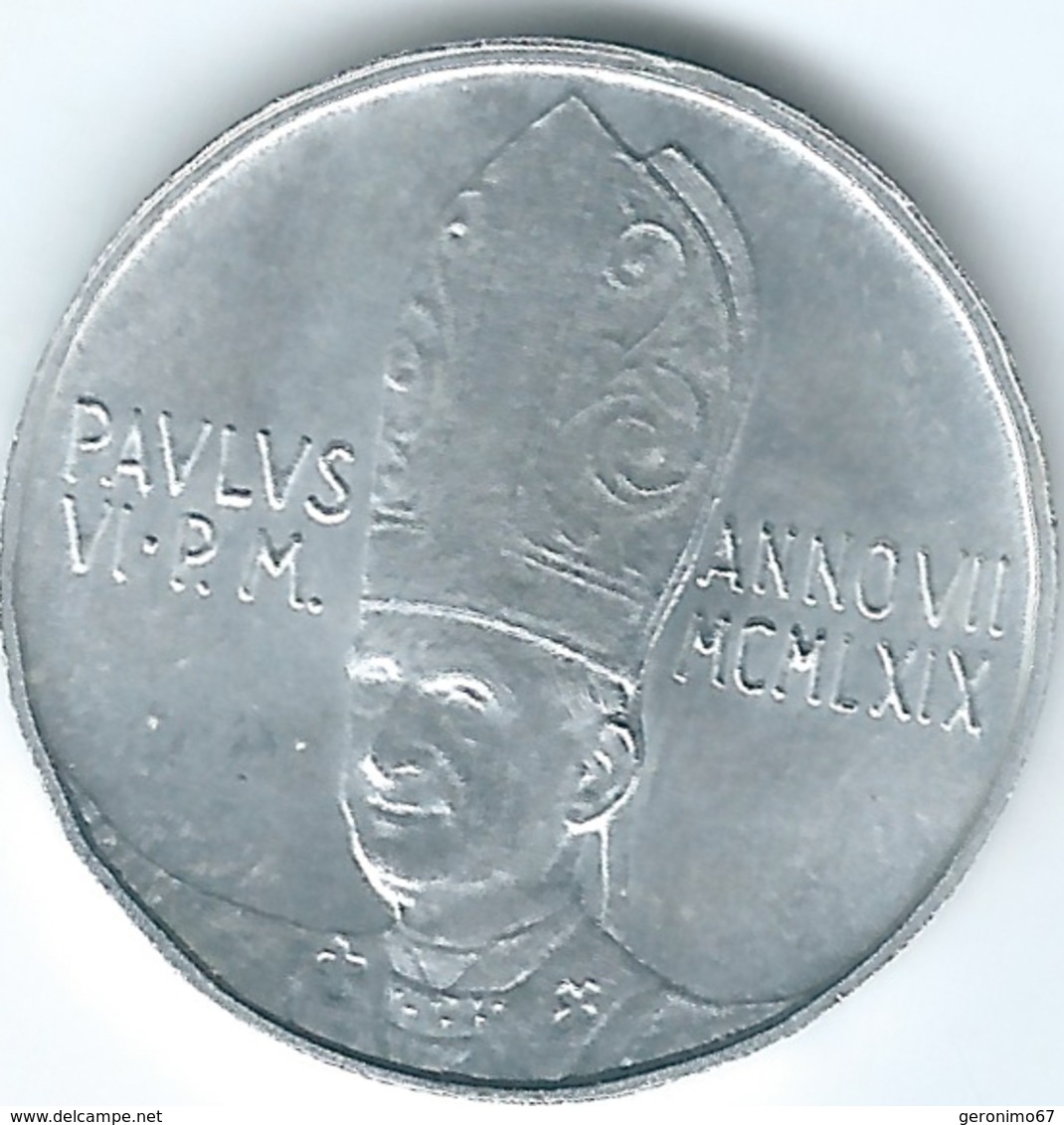 Vatican City - Paul VI - 1969 - 10 Lire - KM111 - Vaticaanstad