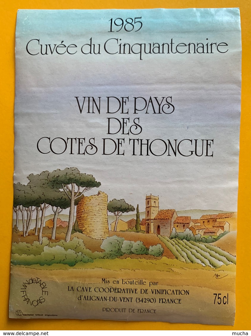 11075 - 1985 Cuvée Du Cinquantenaire Vin De Pays Des Côtes De Thongue - Autres & Non Classés