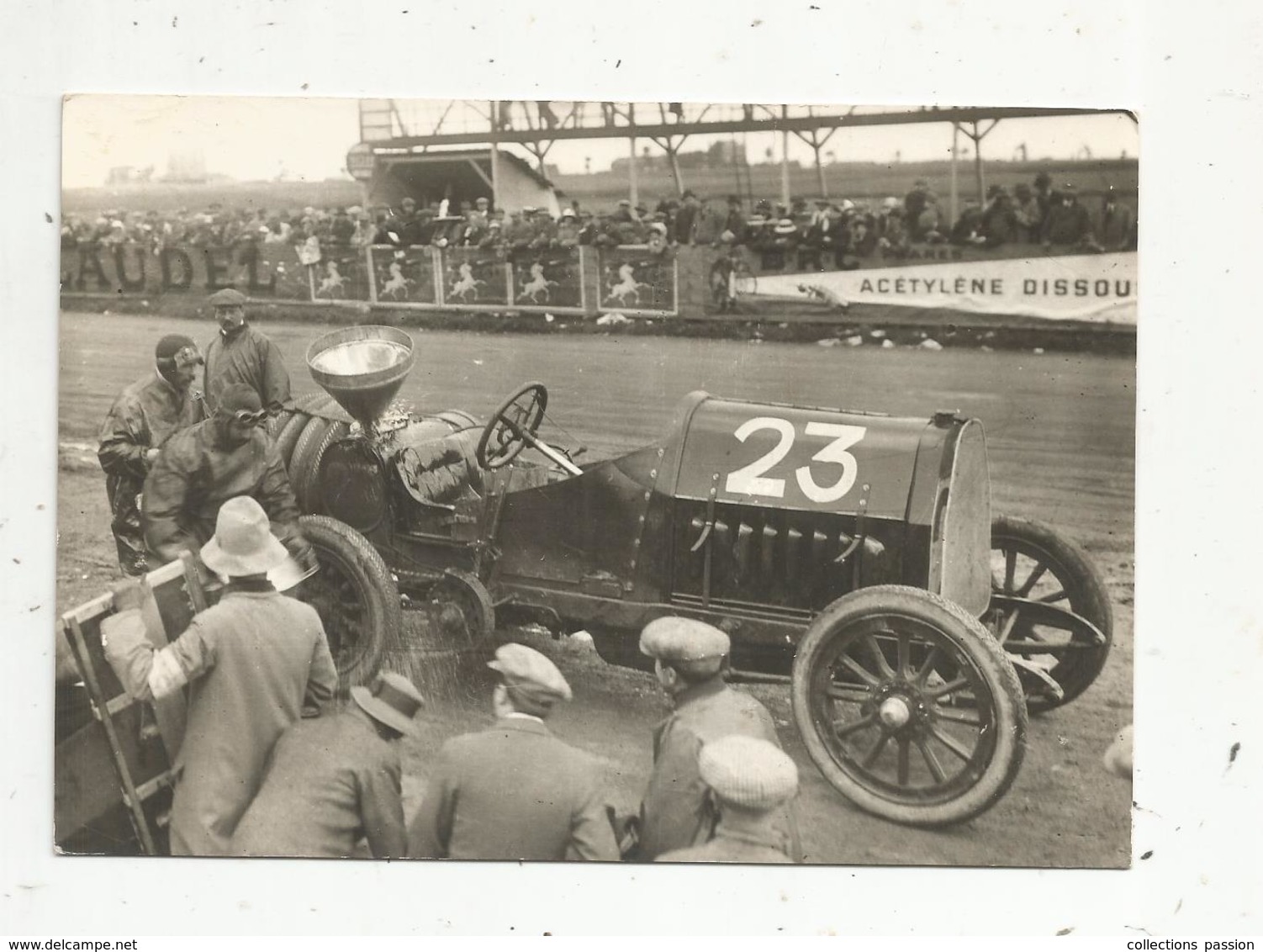 Cp , Sports ,  Sport Automobile , La Belle Epoque , Photo Desoye  ,écrite 1967 , Ravitaillement Sur Le Circuit De DIEPPE - Autres & Non Classés