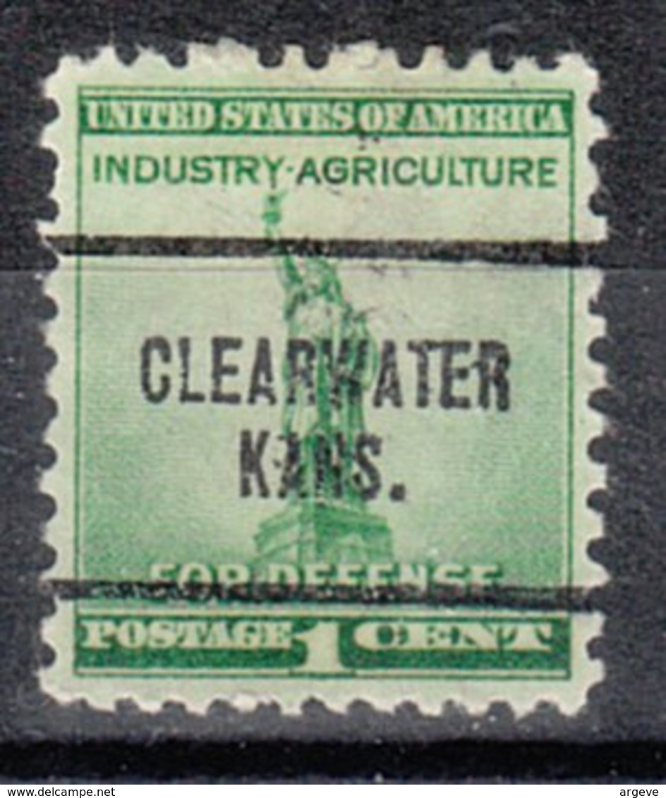 USA Precancel Vorausentwertung Preo, Locals Kansas, Claywater 704 - Vorausentwertungen