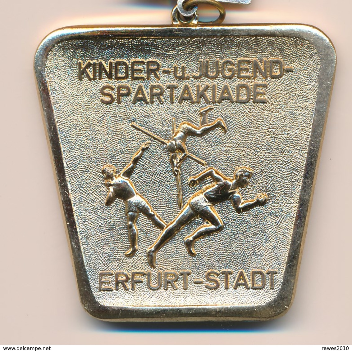 DDR 1968 Erfurt - Stadt Medaille Kinder- Und Jugendspartakiade DTSB FDJ - República Democrática