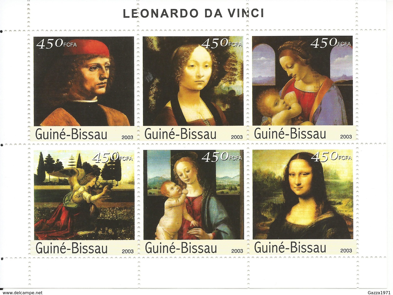 Guinea Bissau 2003, Leonardo Da Vinci - Guinea-Bissau