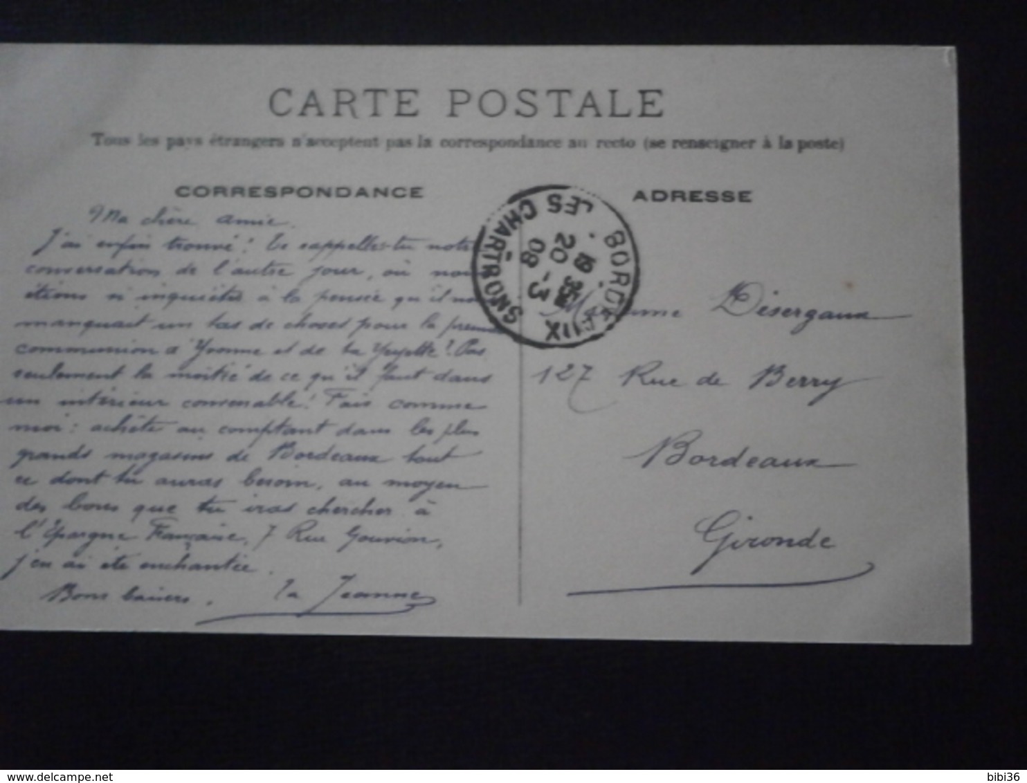 FRANCE TIMBRE SEMEUSE 138 PSEUDO ENTIER POSTAL ENTIERS CARTE CP ENVELOPPE LETTRE ENV PLI  BORDEAUX GIRONDE PORTE PALAIS - Pseudo-entiers Privés