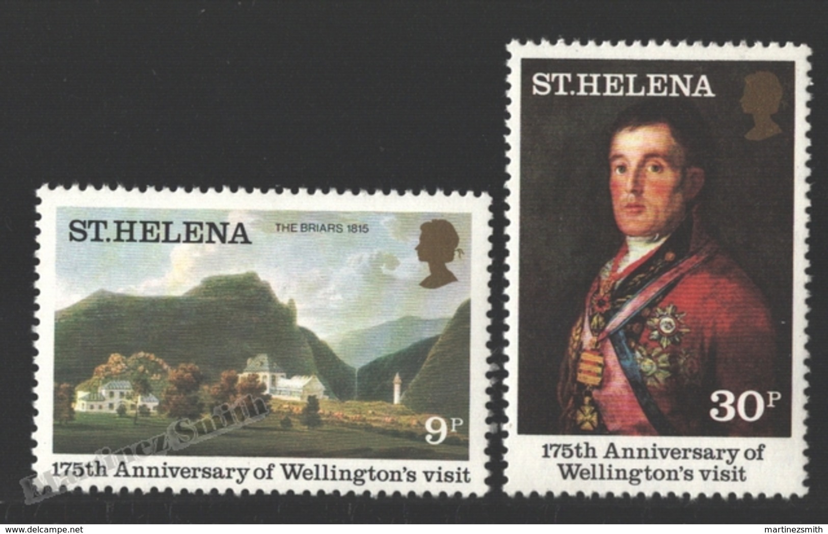 Sainte Helene - Saint Helena 1980 Yvert 330-31, 175th Ann. Visit Of Wellington - MNH - Isla Sta Helena