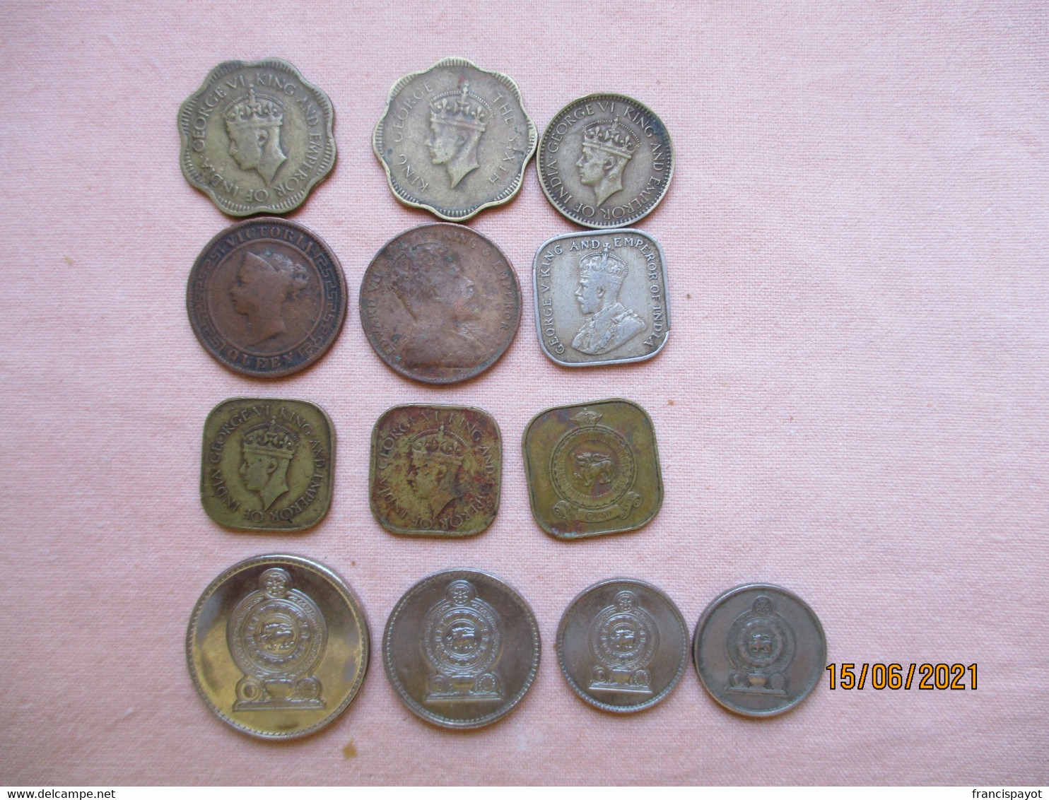 Ceylon / Sri Lanka: 13 Coins 1891 - 1996 - Sri Lanka