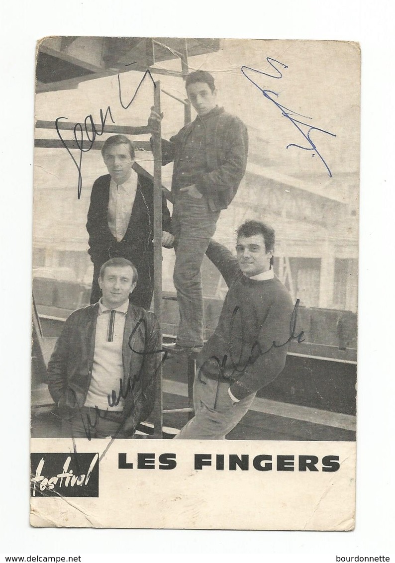 LES FINGERS DEDICACEE PAR 3  ARTISTES - Chanteurs & Musiciens