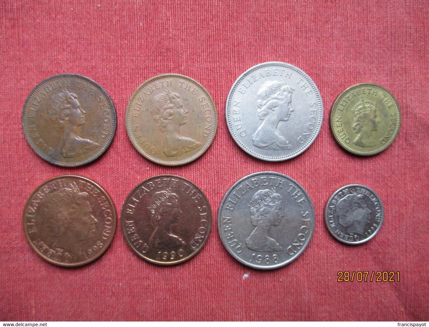 Jersey: 8 Coins 1957 - 1998 - Jersey