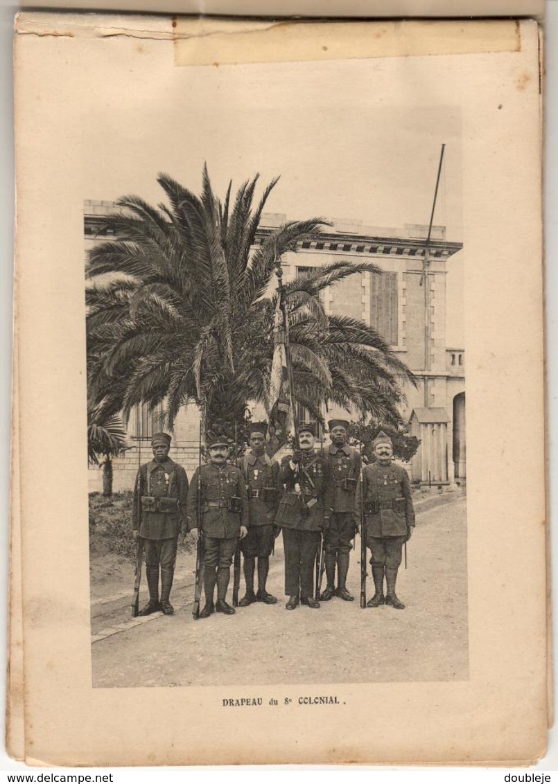 Rare Album Souvenir 8e RIC Régiment D'Infanterie Coloniale - Toulon  1921 - Militaria Européens Indigènes 20 Vues - Documents