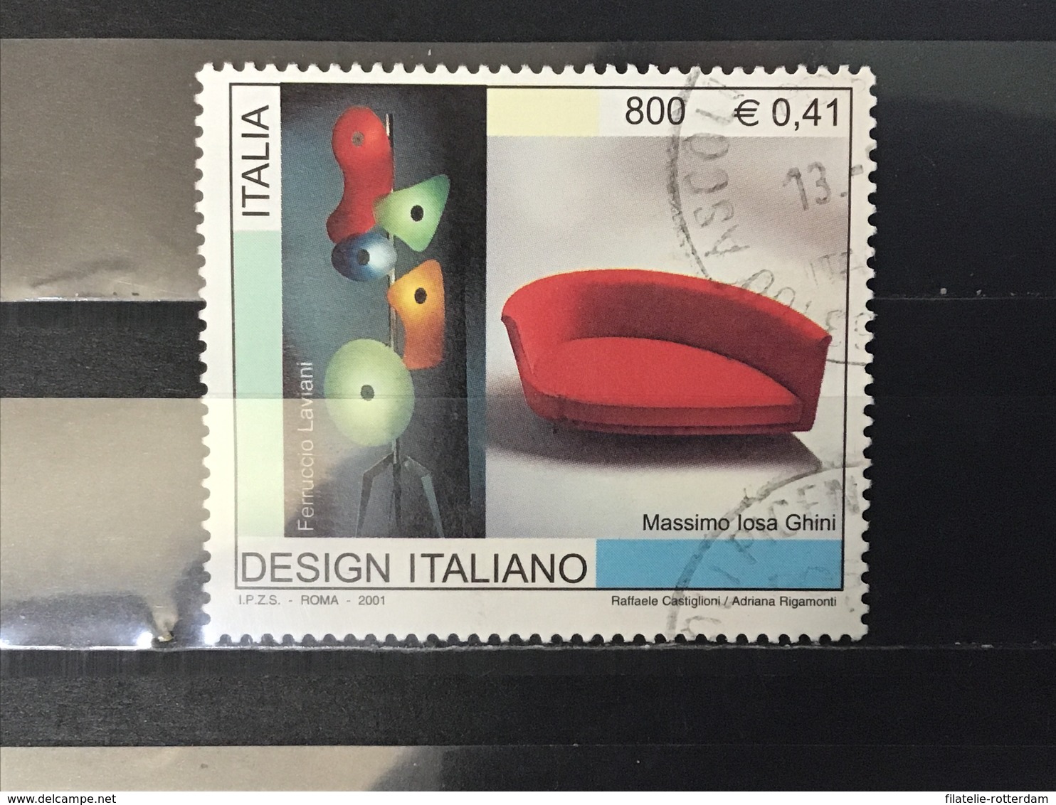 Italië / Italy - Design, Stoelen (0.41) 2001 - 2001-10: Afgestempeld