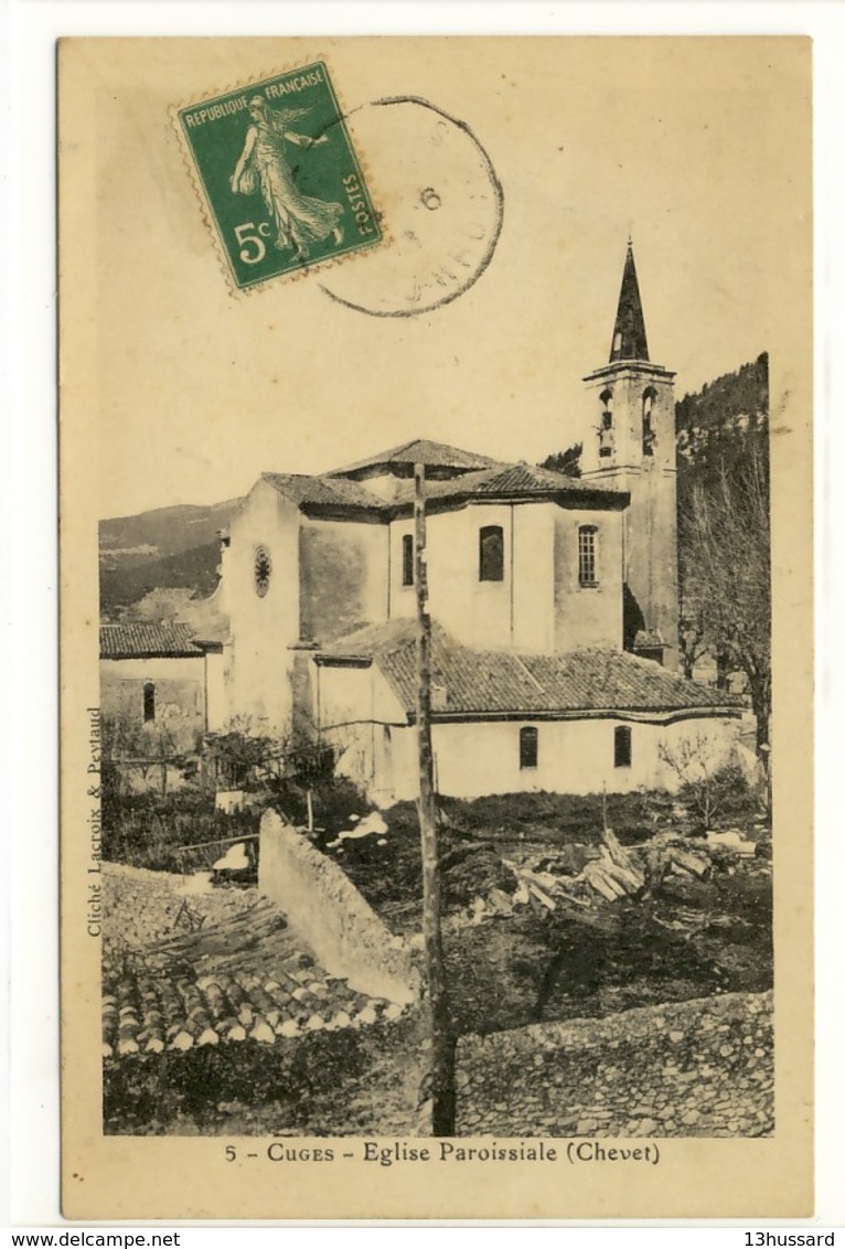 Carte Postale Ancienne Cuges - Eglise Paroissiale (Chevet) - Autres & Non Classés
