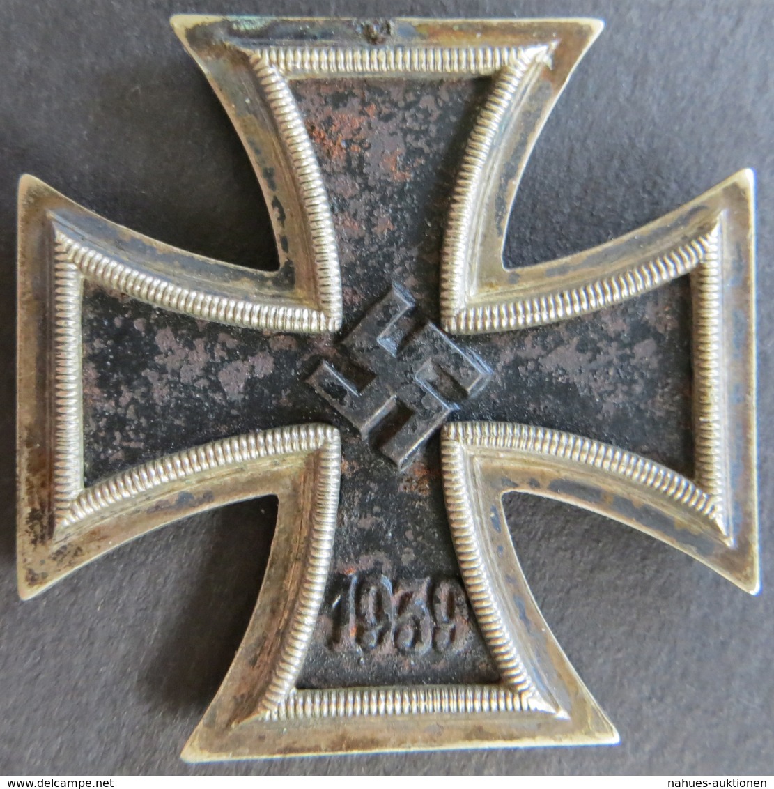 Orden Drittes Reich Eisernes Kreuz 1939  Geschwärzt Ohne Oese Gute Erhaltung  - Andere & Zonder Classificatie