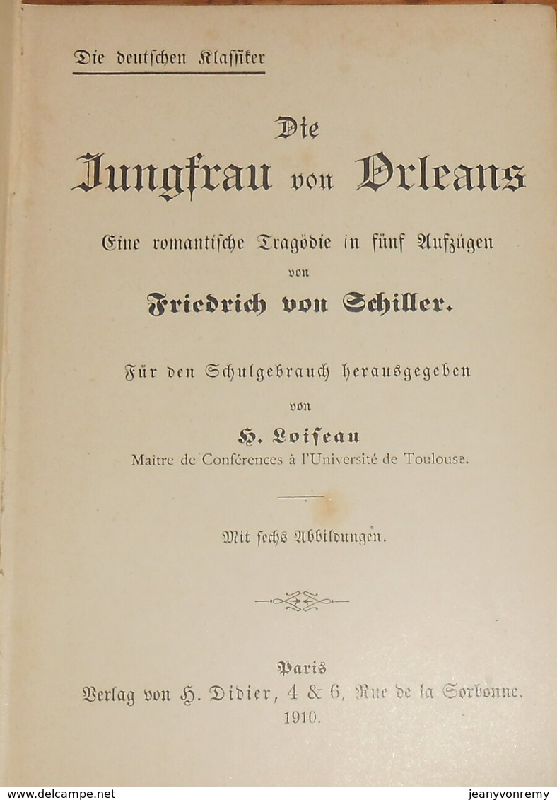 Livre Soldé. Die Jungfrau Von Orléans. 1910 - Livres Anciens