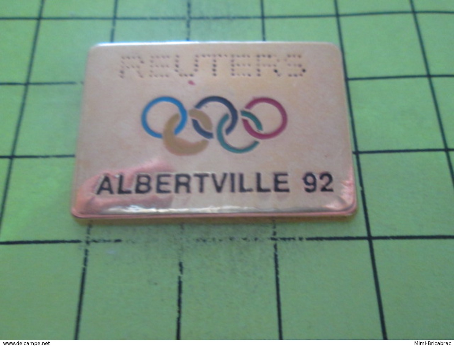 211b Pin's Pins / Beau Et Rare : THEME : JEUX OLYMPIQUES / ALBERTVILLE 1992 AGENCE REUTERS Par COINDEROUX CORNER - Giochi Olimpici