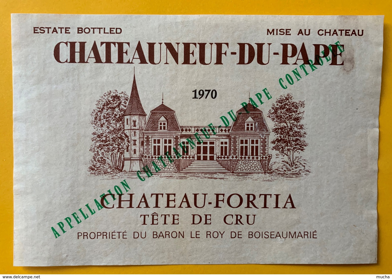 11097 -  Château-Fortia 1970 Tête De Cru Chateauneuf-du-Pape - Côtes Du Rhône