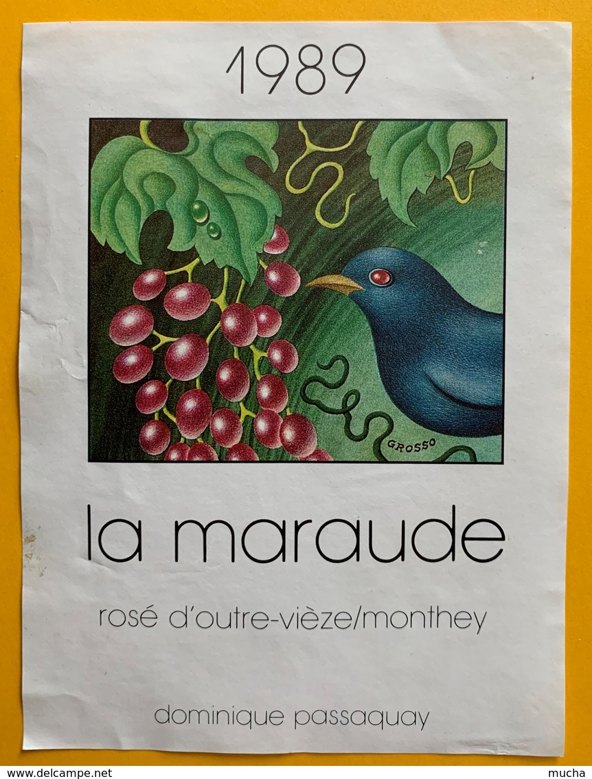 11101 -  La Maraude Rosé D'outre-Vièze/Monthey Suisse Dominique Passaquey - Arte