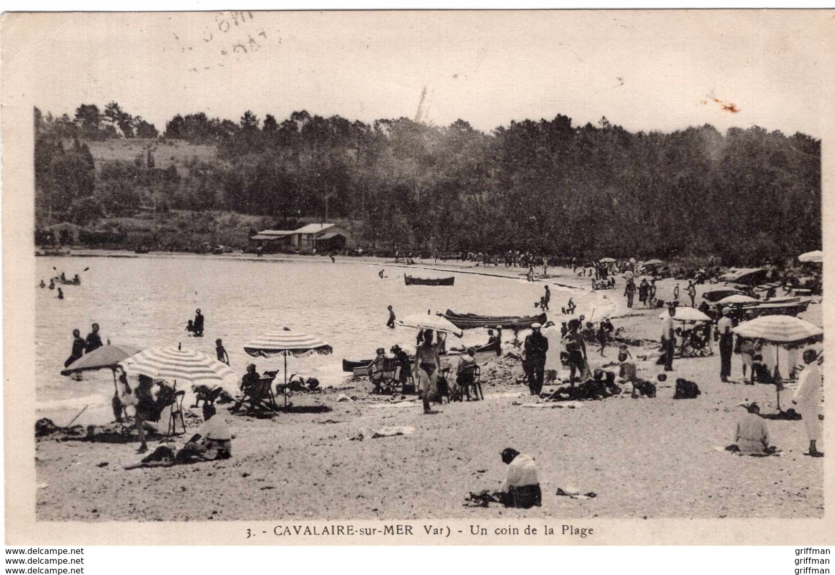 CAVALAIRE SUR MER UN COIN DE LA PLAGE 1936 TBE - Cavalaire-sur-Mer