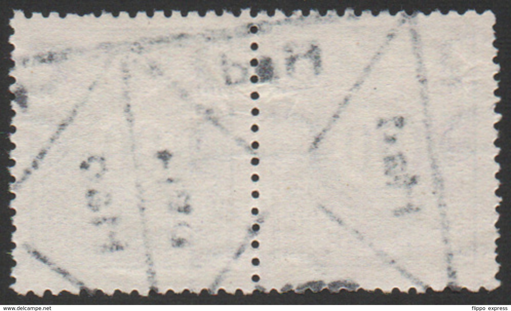 Denmark, D.S.B., Railway Stamp, Horizontal Pair, Used - Andere & Zonder Classificatie