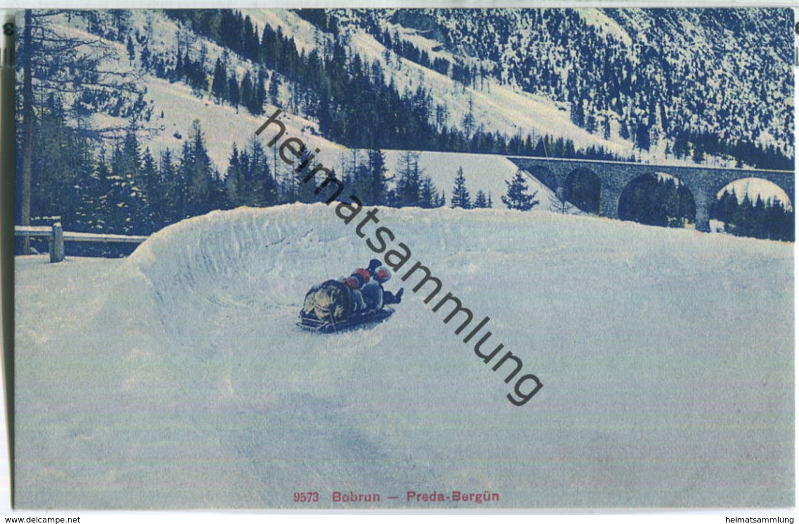 Preda-Bergün - Bob - Wintersport - Verlag Wehrli AG Zürich - Bergün/Bravuogn