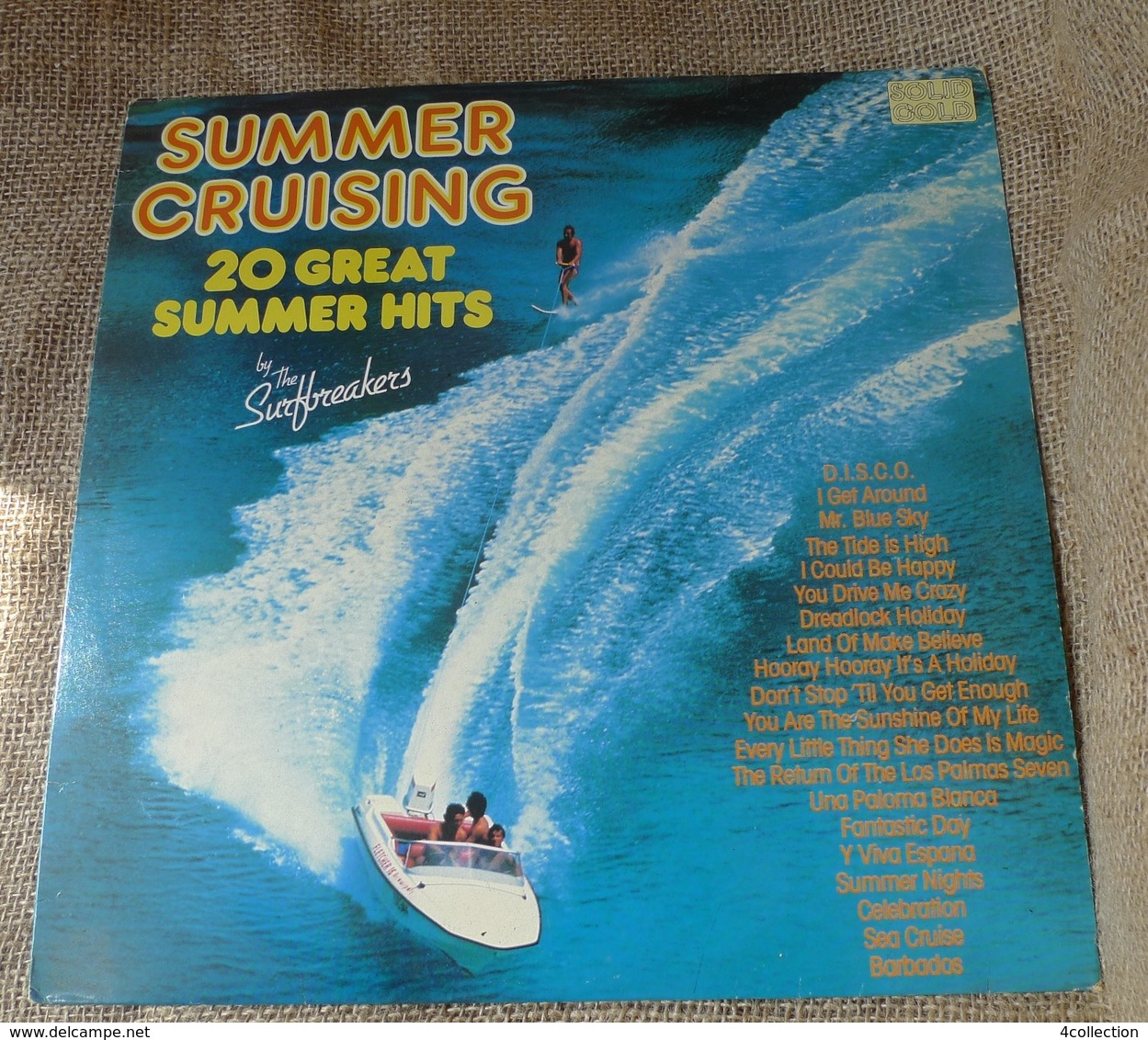 Vinyl Records Stereo 33rpm LP SUMMER CRUISING By The Surfbreakers 20 Great Summer Hits 1982 Solid Gold Records - Other & Unclassified