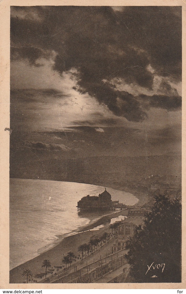 Alpes Maritimes : NICE : La Baie Des Anges Au Coucher Du Soleil - Nizza Bei Nacht