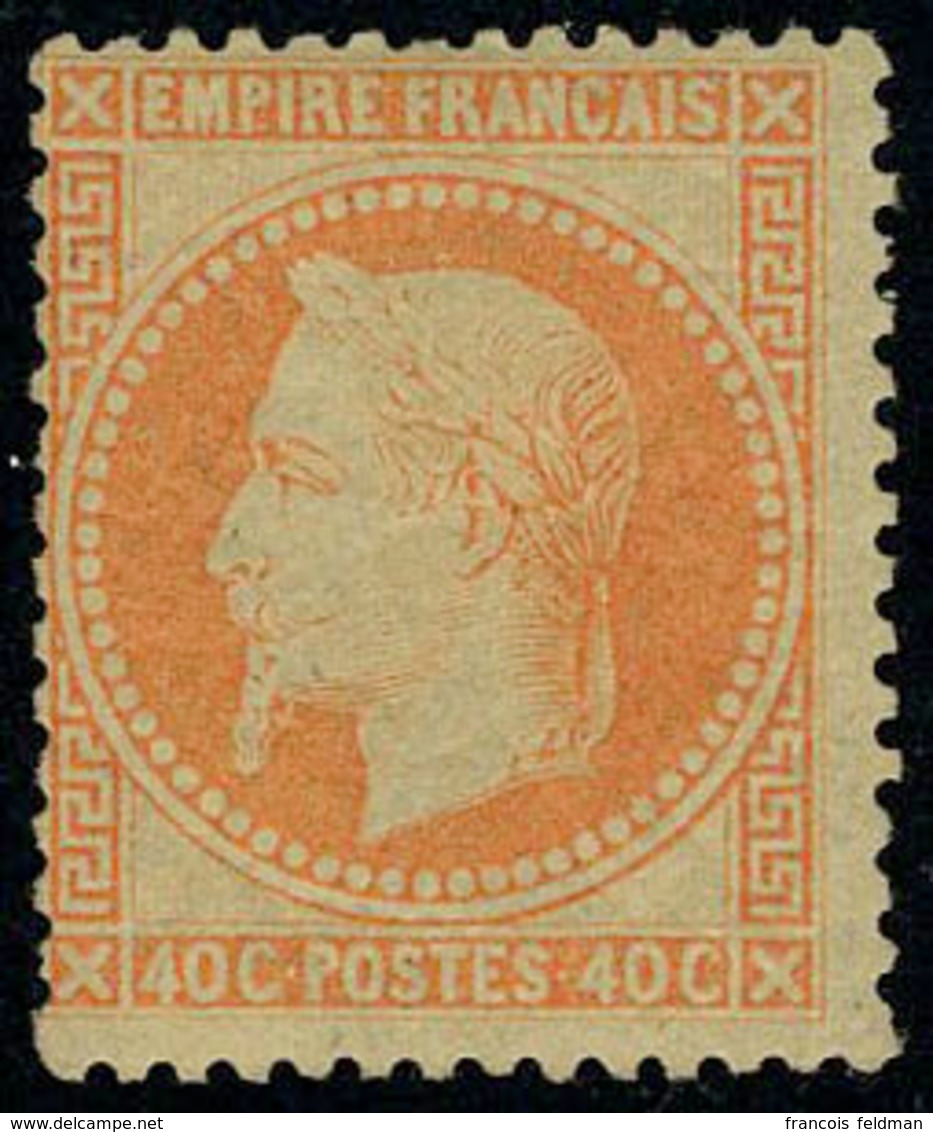 Neuf Avec Charnière N° 31b, 40c Orange Vif T.B. Signé Brun - Andere & Zonder Classificatie