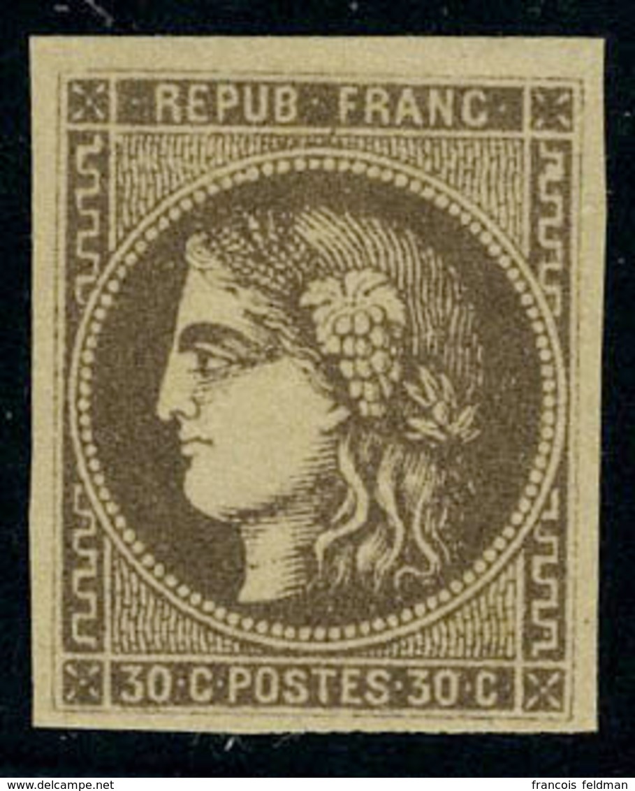 Neuf Avec Charnière N° 47, 30c Brun T.B. - Altri & Non Classificati