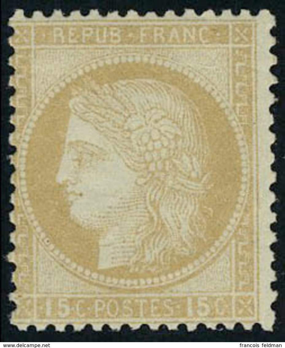 Neuf Avec Charnière N° 55, 15c Bistre, Cl, T.B. - Andere & Zonder Classificatie