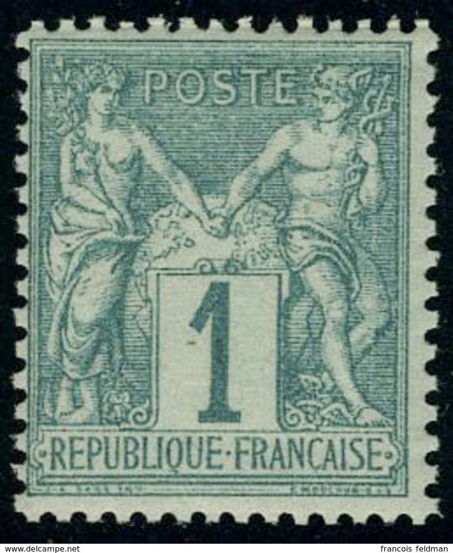 Neuf Sans Charnière N° 61, 1c Vert, T.B. - Otros & Sin Clasificación