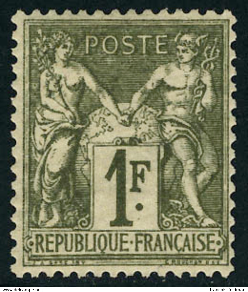 Neuf Avec Charnière N° 72, 1f Bronze, Type I, Cl, Excellent Centrage, T.B. Signé JF Brun - Other & Unclassified