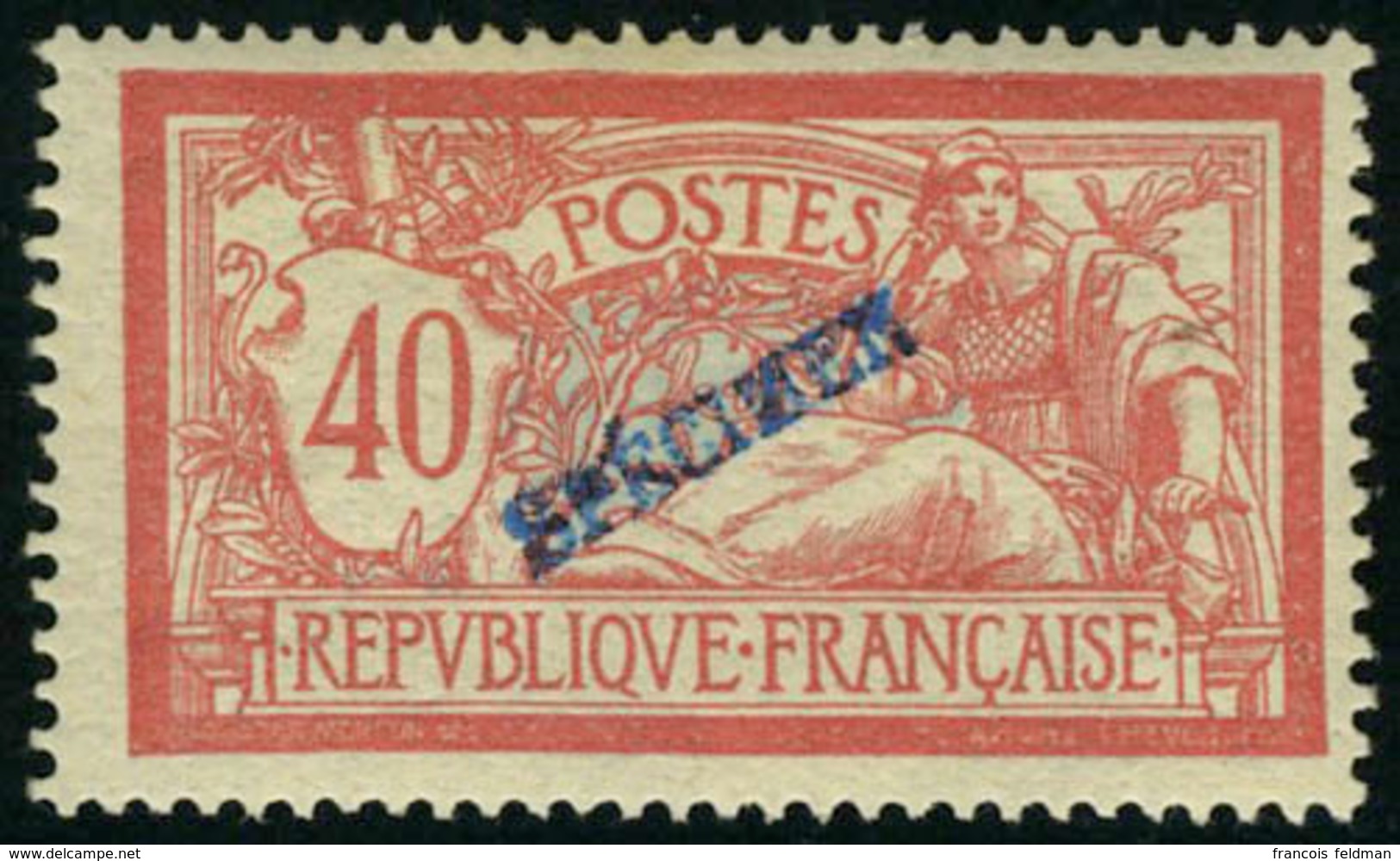 Neuf Avec Charnière N° 119, 40c Merson, Surcharge Specimen, Signé - Autres & Non Classés