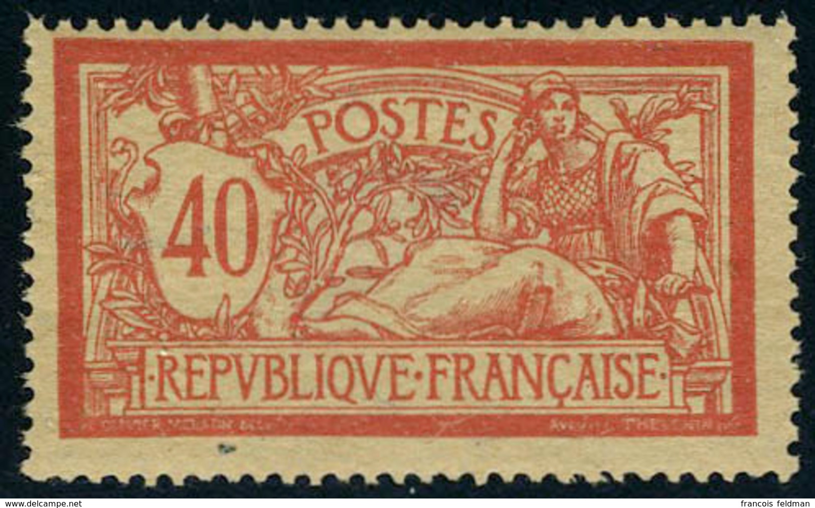 Neuf Sans Charnière N° 119d, 40c Merson, Papier GC, TB - Other & Unclassified