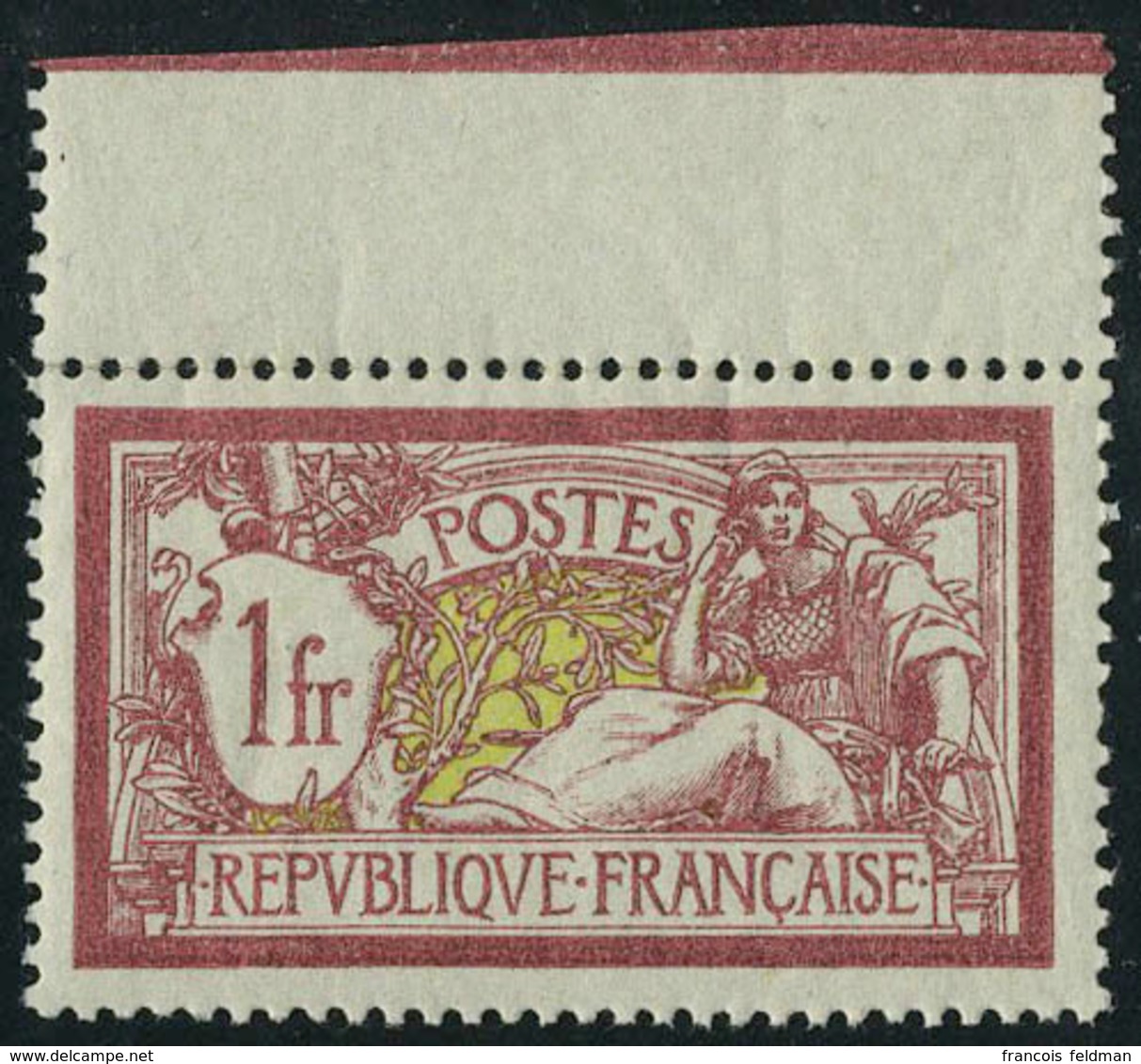 Neuf Sans Charnière N° 121, 1f Lie De Vin Et Olive Excellent Centrage T.B. - Other & Unclassified