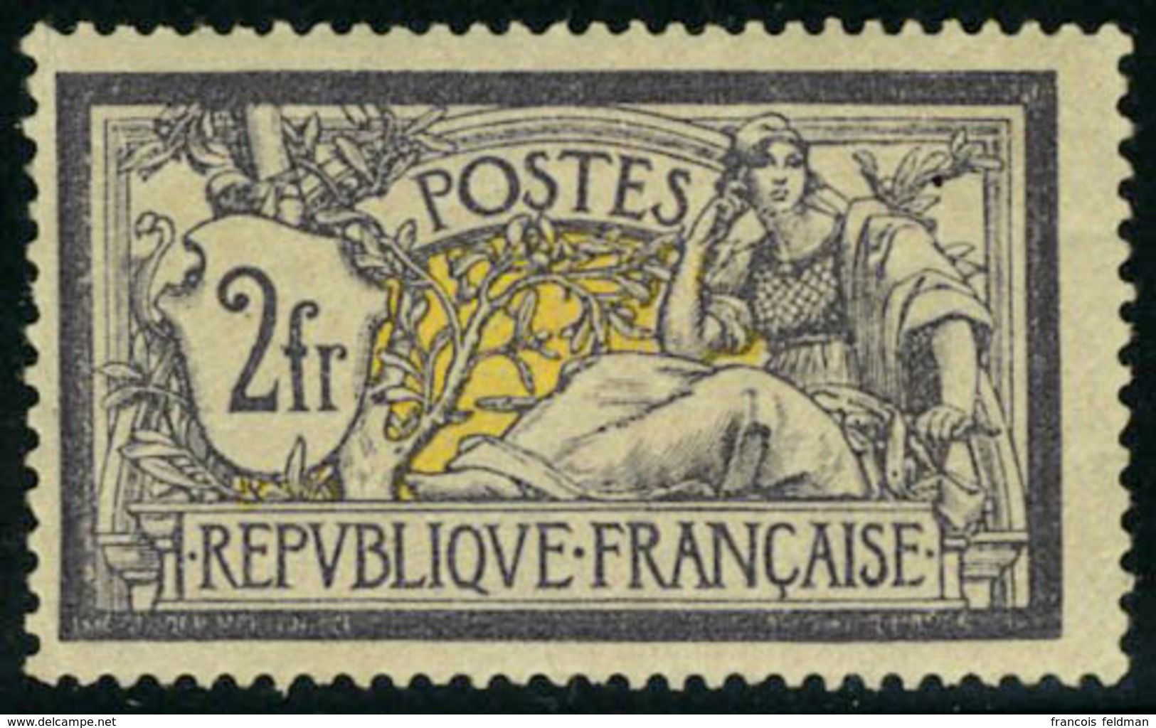 Neuf Avec Charnière N° 122, 2f Violet Et Jaune, Cl, Quasi ** - Other & Unclassified