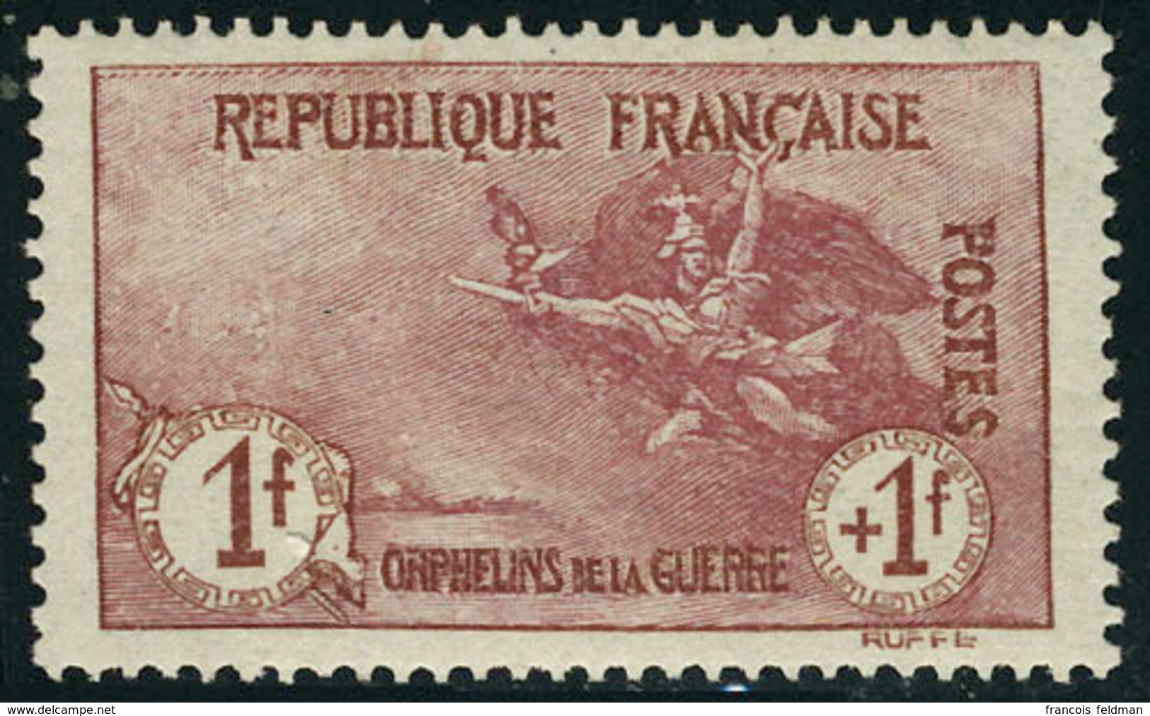 Neuf Avec Charnière N° 154, 1f + 1f Orphelins, Cl, T.B. - Otros & Sin Clasificación