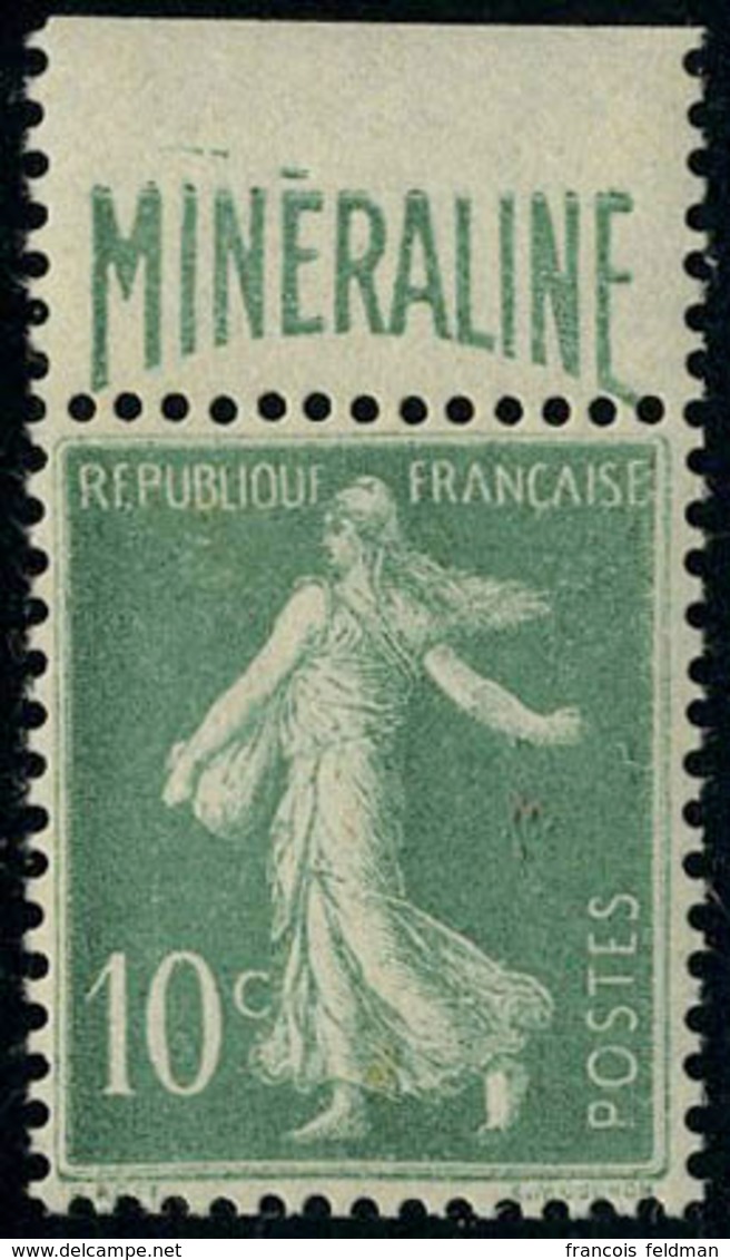 Neuf Sans Charnière N° 188A, 10c Vert Minéraline, Bandelette En Haut T.B. - Autres & Non Classés