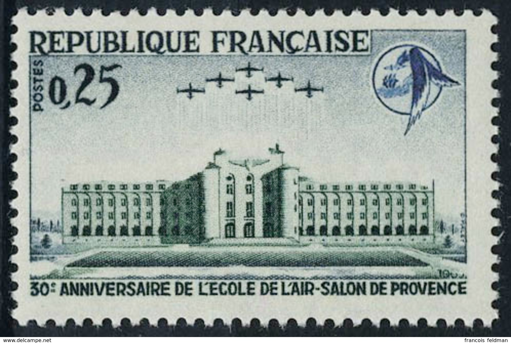 Neuf Sans Charnière N° 1463b, 25c Ecole De L'air Sans Les Toits, TB - Other & Unclassified