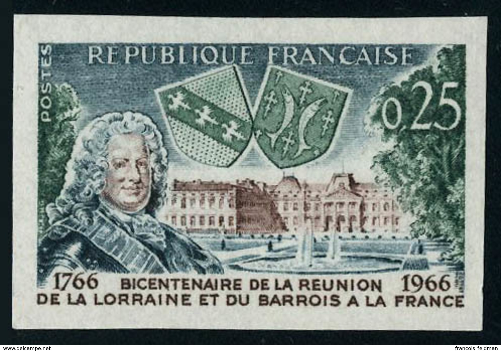 Neuf Sans Charnière N° 1483, Bicentenaire De La Réunion De La Lorraine, 1ex ND + Le Même En épreuve De Luxe, T.B. - Other & Unclassified