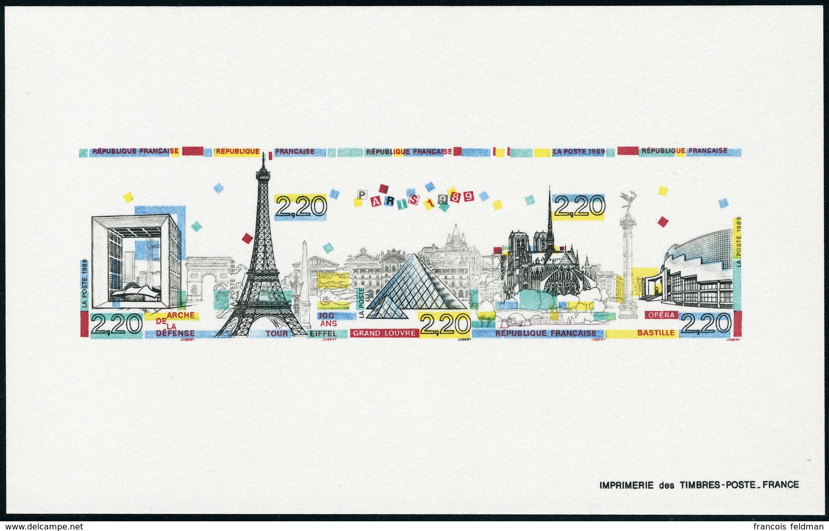 N° 2579/83, Bande Panorama De Paris, épreuve De Luxe Collective, T.B. - Other & Unclassified