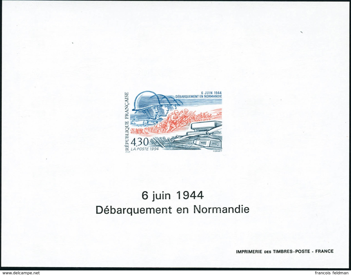 Neuf Sans Charnière N°2887/2888. Débarquement En Normandie. 2 Feuillets Non Dentelés Gommés. T.B. - Other & Unclassified