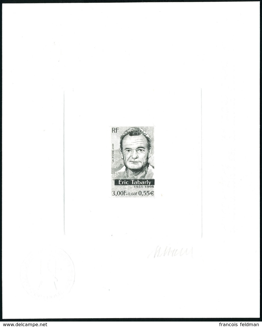 N°3342. Eric Tabarly. Epreuve D'artiste En Noir, Signée. T.B. - Other & Unclassified